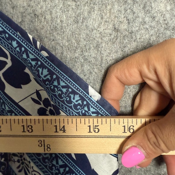 Ann Taylor Loft Women Size 6‎ Petite Blue Y2K Halter Sleeveless Top - Picture 2 of 7